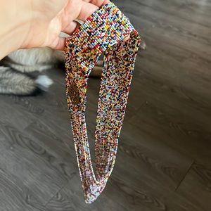 from multi-colored beads set of 2